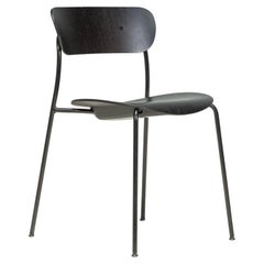 &Tradition by Anderssen & Voll Chaises de salle à manger en chêne noir AV1, ensemble de 2