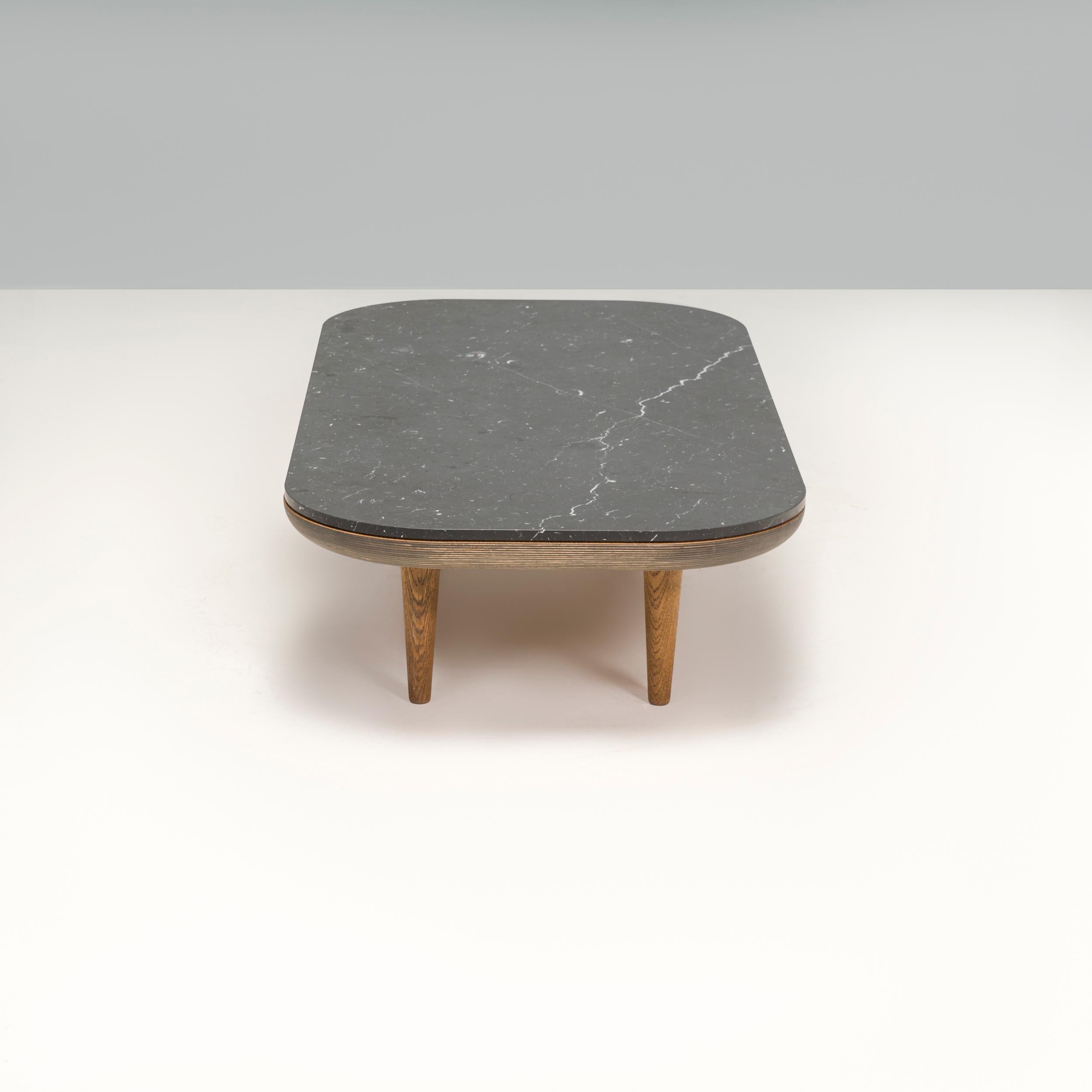 Danois &Tradition By Space Copenhagen Table basse en marbre Nero Marquina poli