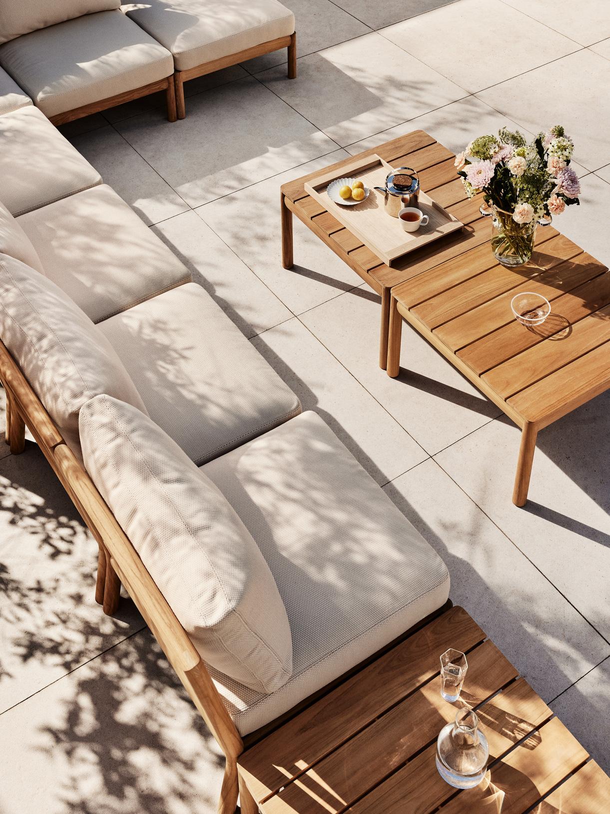 Set di divani da salotto per esterni 'Tradition' in teak per Fritz Hansen 4 pezzi in vendita 1