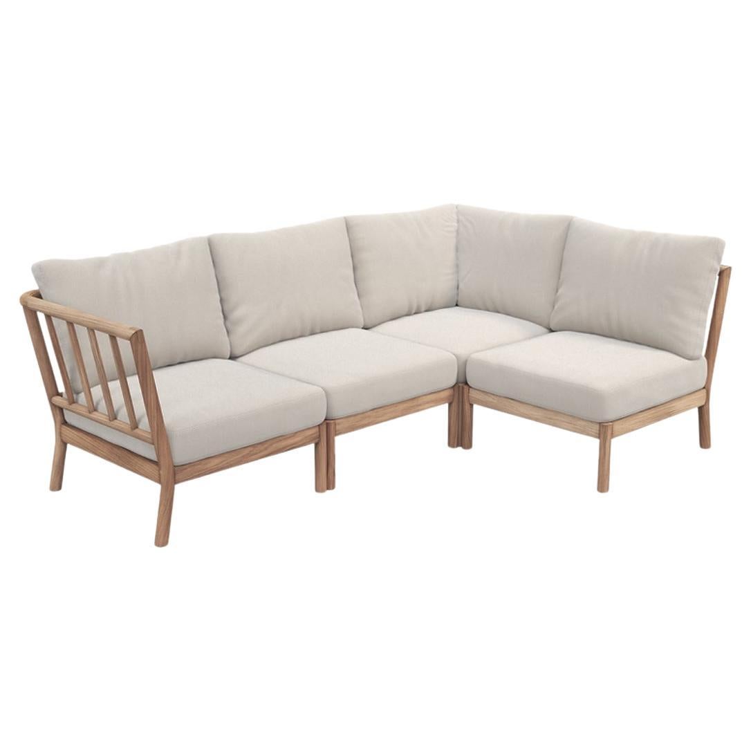Tradition" Outdoor Lounge Sofa Set in Teak für Fritz Hansen 4 Piece Set