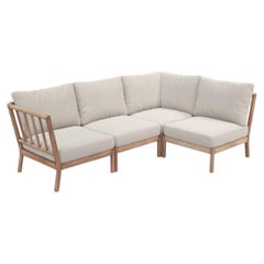 'Tradition' Outdoor Lounge Sofa Set in Teak for Fritz Hansen 4 Piece Set