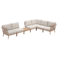 'Tradition' Outdoor Lounge Sofa Set in Teak for Fritz Hansen 7 Piece Set