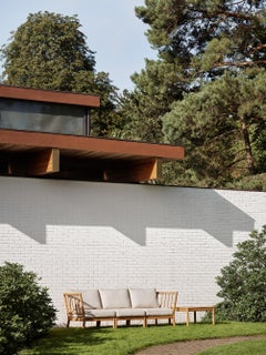 Set di divani da esterno 'Tradition' in teak per Fritz Hansen Set di 3 pezzi