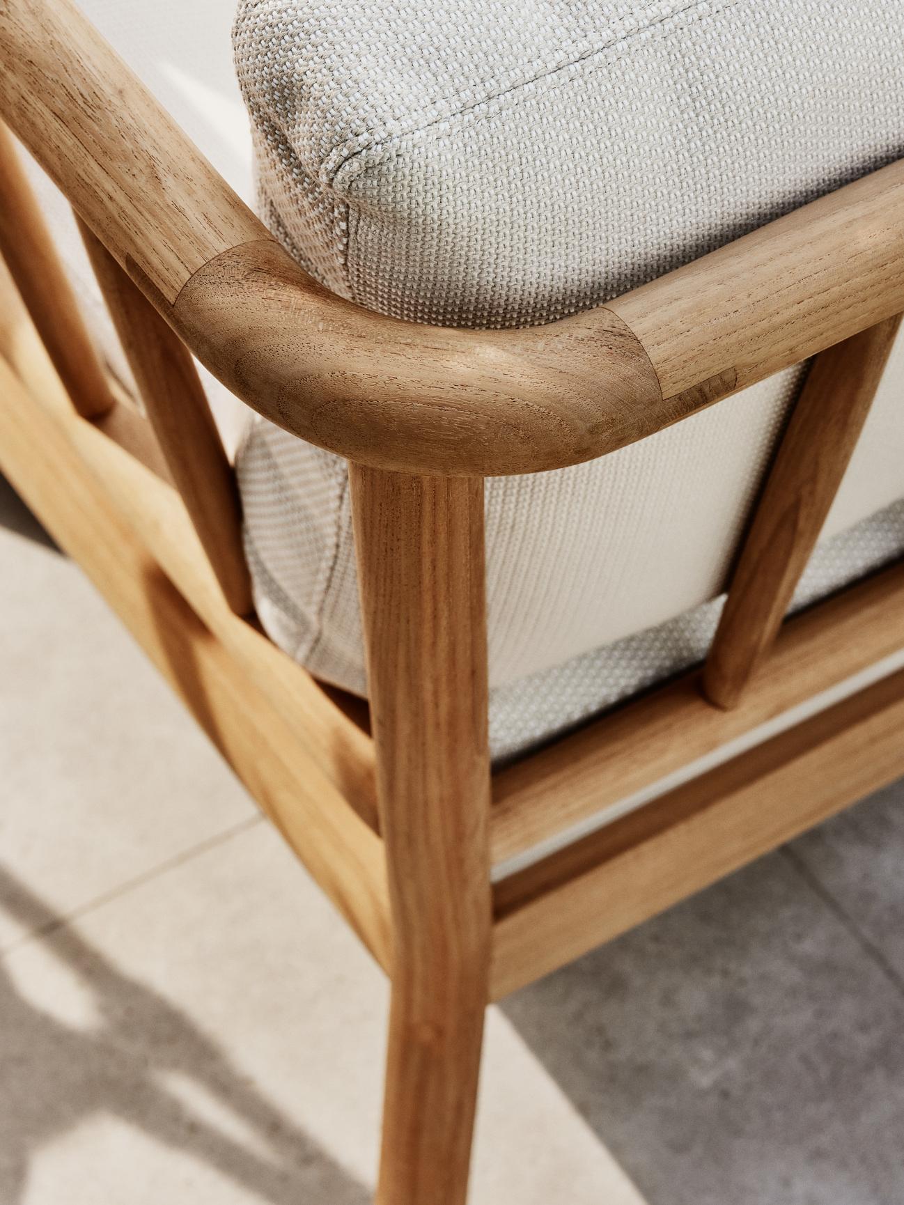 Mid-Century moderno Set di divani da esterno 'Tradition' in teak per Fritz Hansen Set di 3 pezzi in vendita