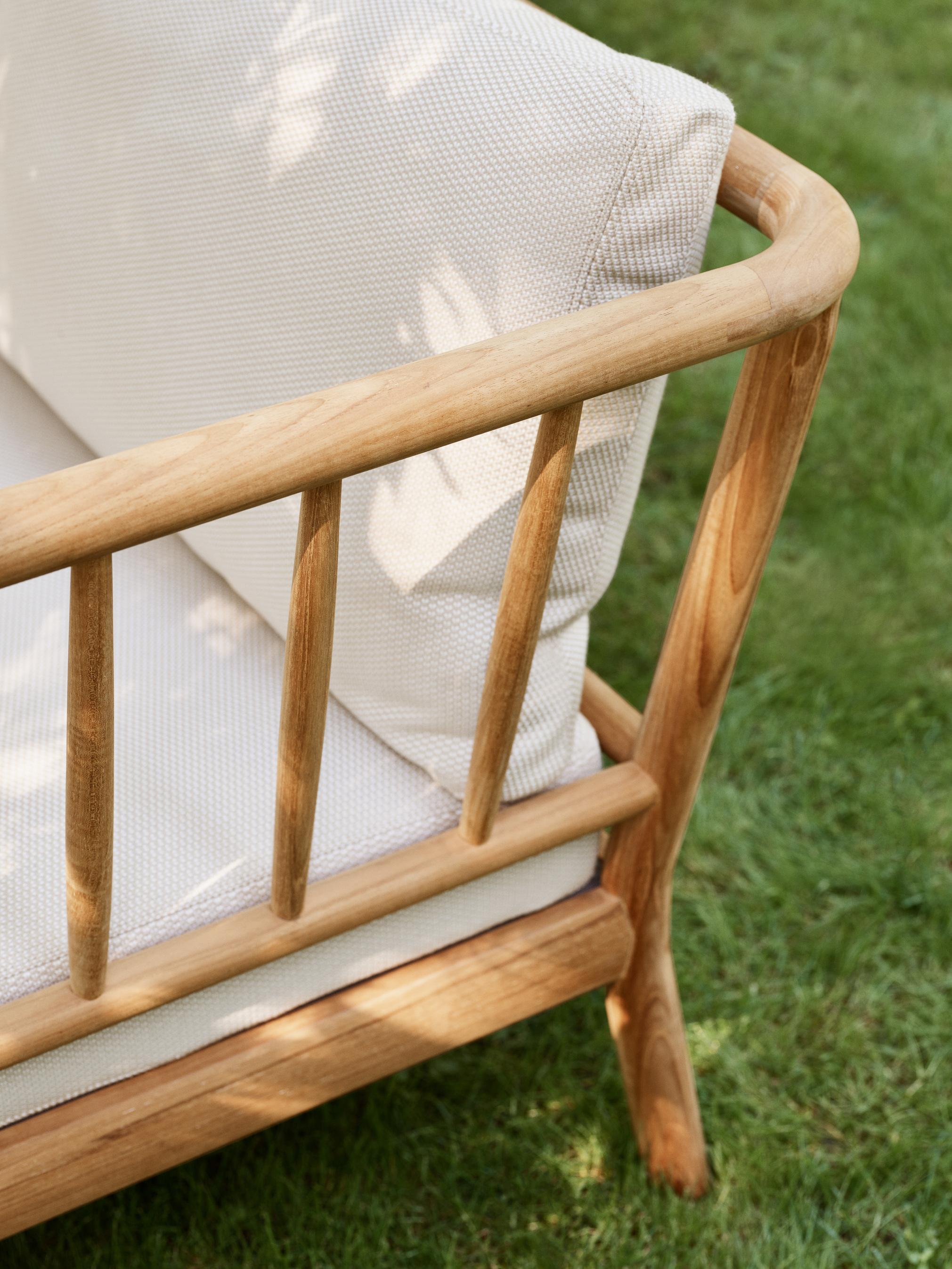 Set di divani da esterno 'Tradition' in teak per Fritz Hansen Set di 3 pezzi in vendita 2