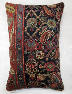 Traditiona; Navy Persian Mahal Rug Pillow