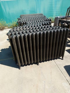 Traditional 2 Columns Art Nouveau Style Cast Iron Spanish Radiator