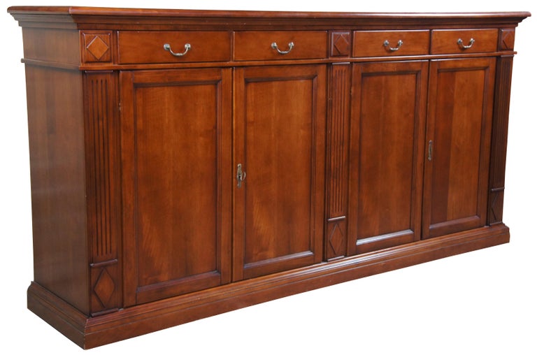 Traditional 4Door Italian Cherry Console Sideboard Buffet