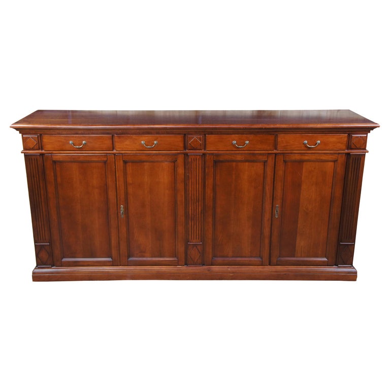 Traditional 4Door Italian Cherry Console Sideboard Buffet