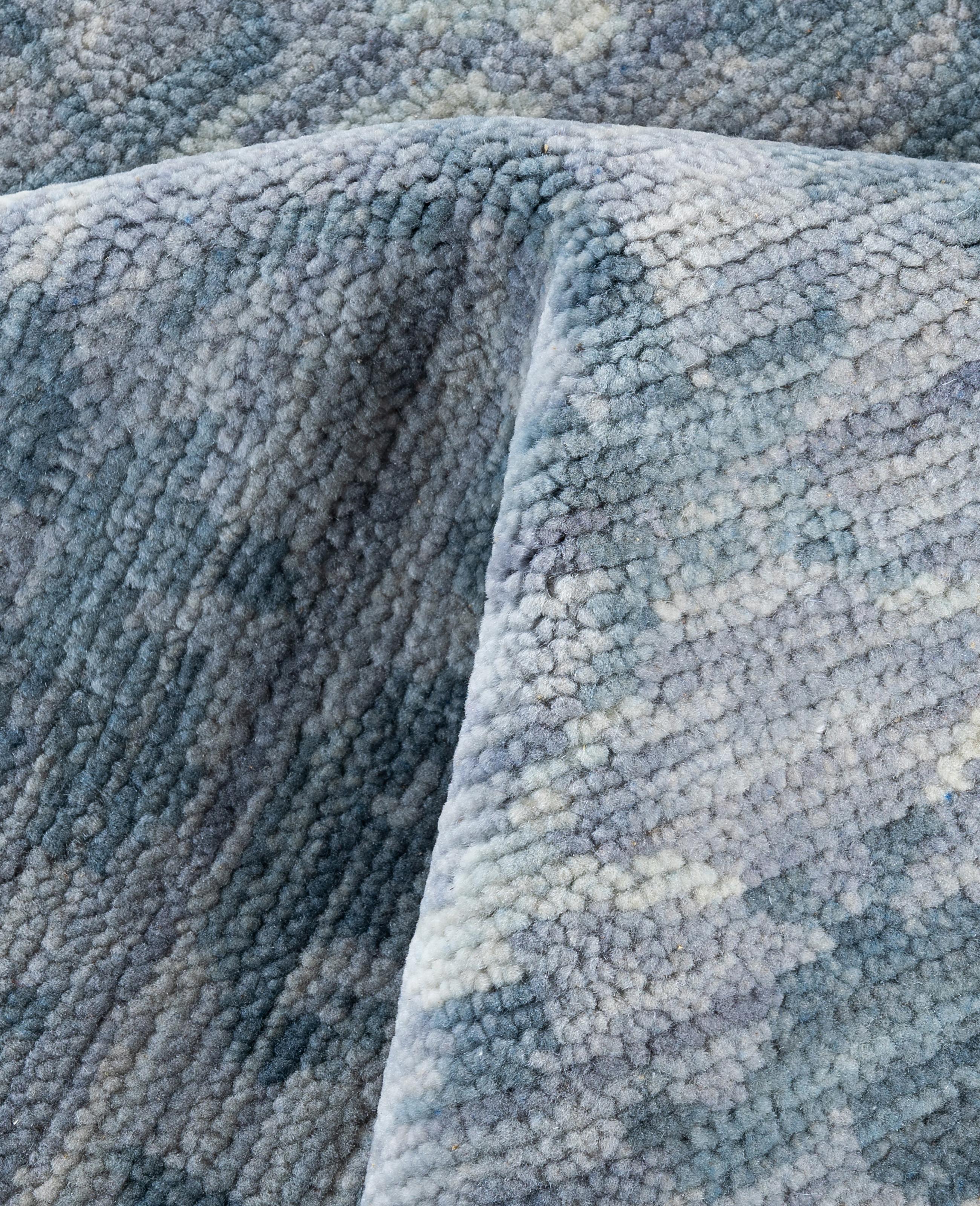 Lana Traditional Abstract Wool Hand Knoted Gray Area Rugs 8' 0