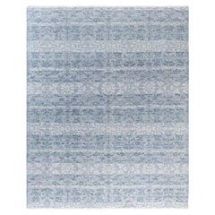 Traditional Abstract Wool Hand Knotted Gray Area Rug 8' 0" x 9' 8"
