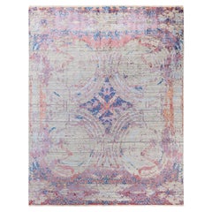 Traditional Abstract Wool, Silk Hand Knotted Beige Area Rug 8' 1" x 10' 3"