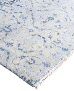 Traditional Abstract Wool, Silk Hand Knotted Beige Area Rug 9' 1" x 12' 5"