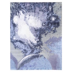 Traditional Abstract Wool, Silk Hand Knoted Gray Area Rugs 9' 2" x 12' 1"