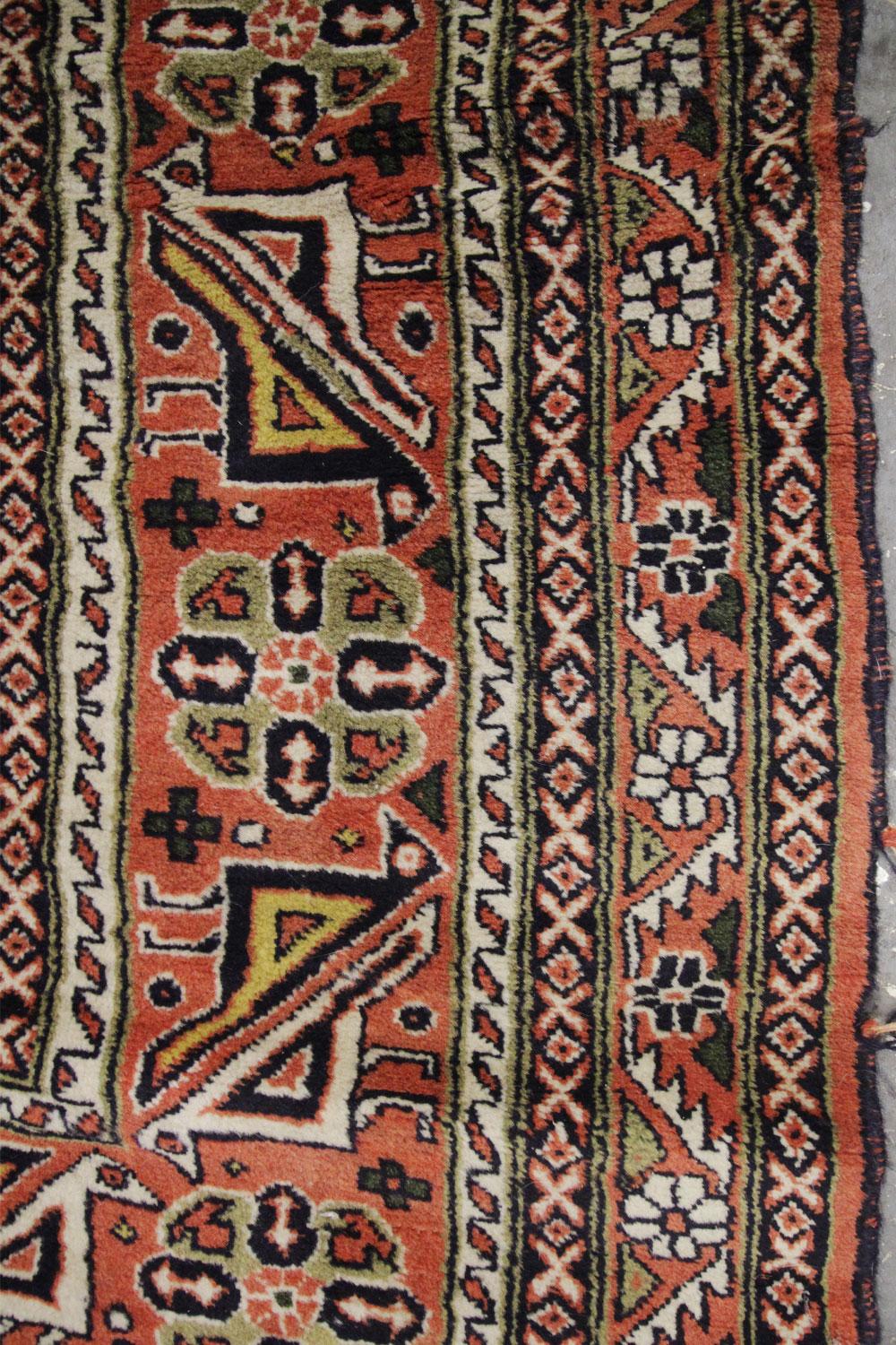 Großer traditioneller afghanischer Stammeskunst-Teppich, handgefertigt, mehrfarbig (Handgeknüpft) im Angebot