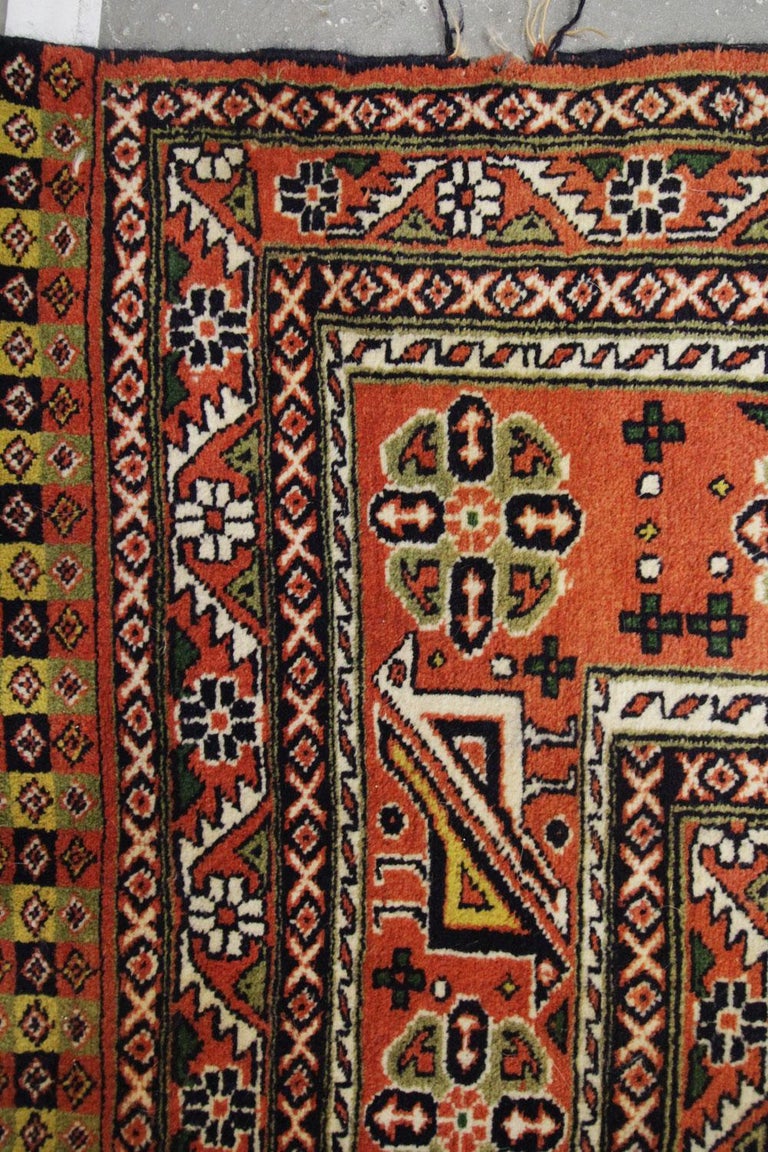 Traditional Afghan Tribal Large Area Rug, Handmade Multicolored Wool