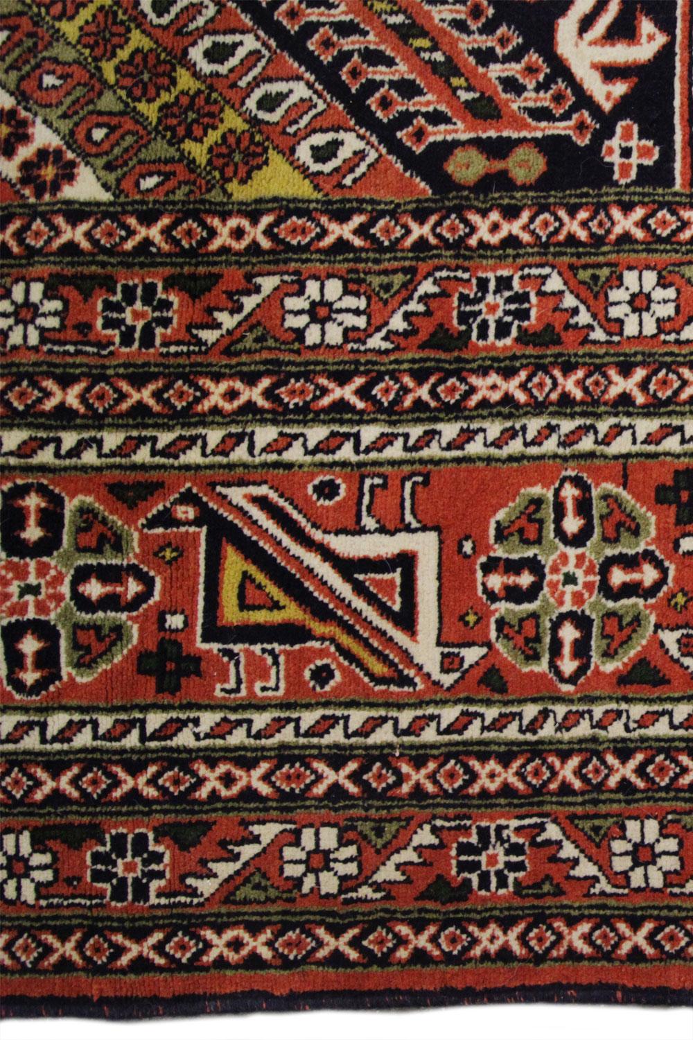 Milieu du XXe siècle Grand tapis traditionnel afghan tribal, tapis en laine multicolore fait à la main en vente