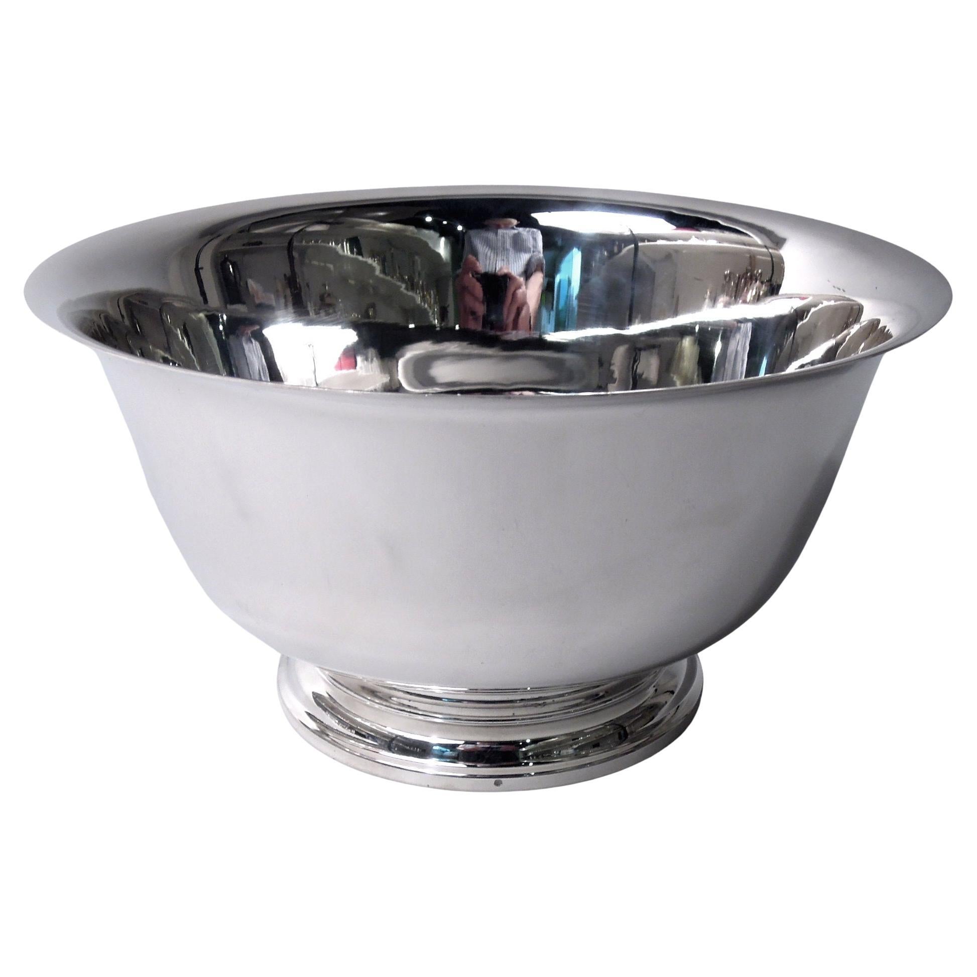 Ciotola tradizionale americana Coloniale in argento Sterling A. Silver in vendita