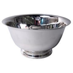 Ciotola tradizionale americana Coloniale in argento Sterling A. Silver