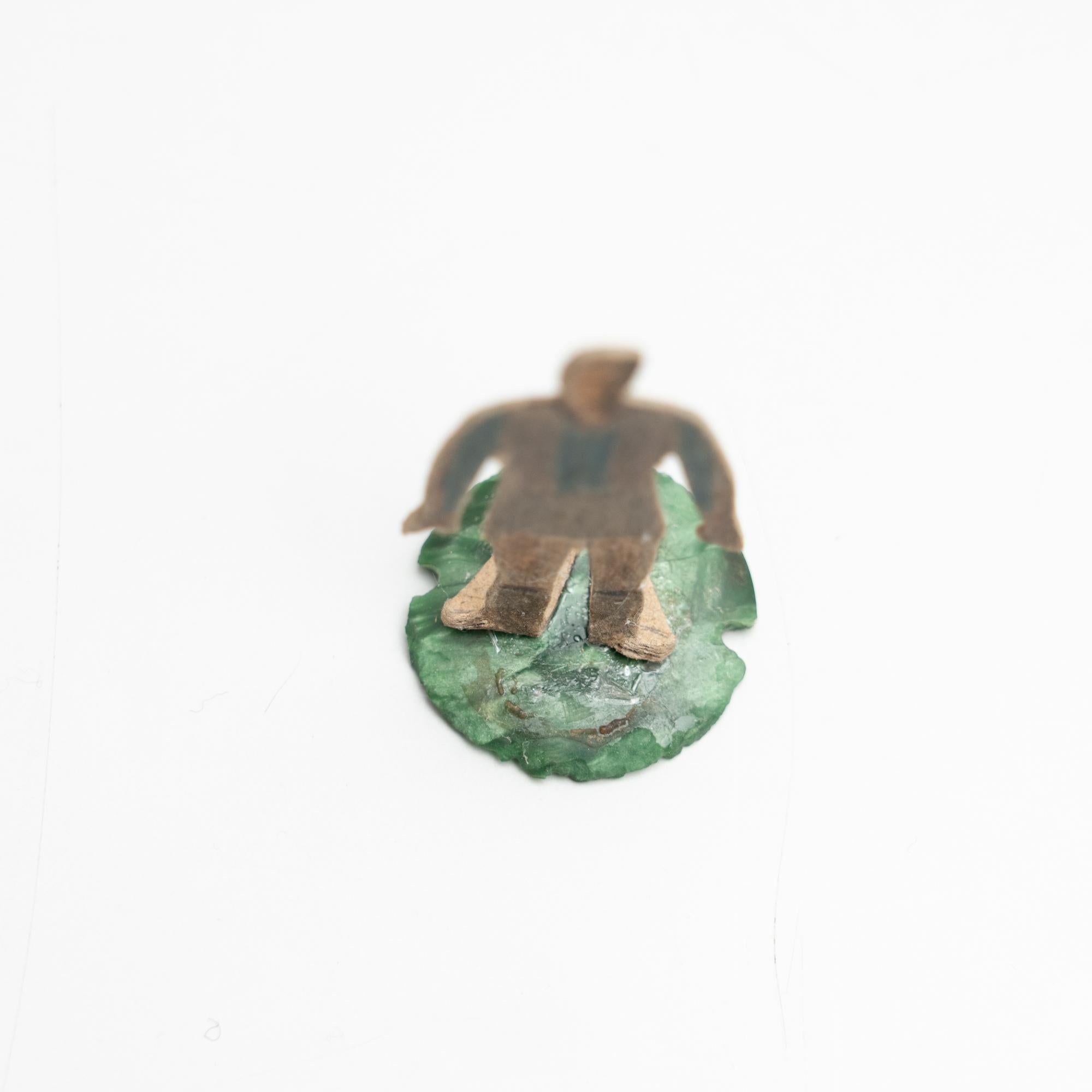 Traditional Antique Button Soccer Game Figure, circa 1950 For Sale 5