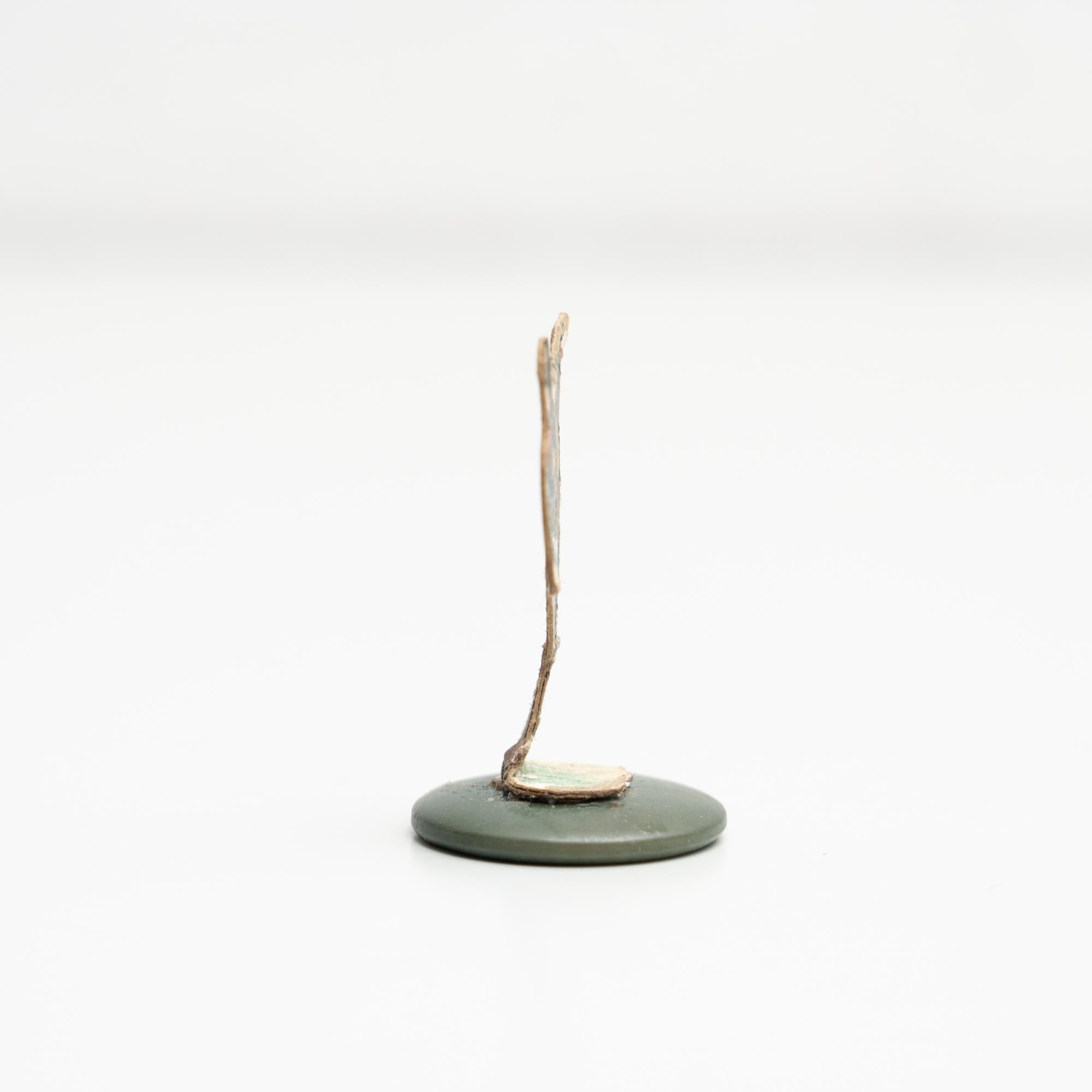 Espagnol Figurine traditionnelle de jeu de football à boutons, Antiquités, vers 1950 en vente