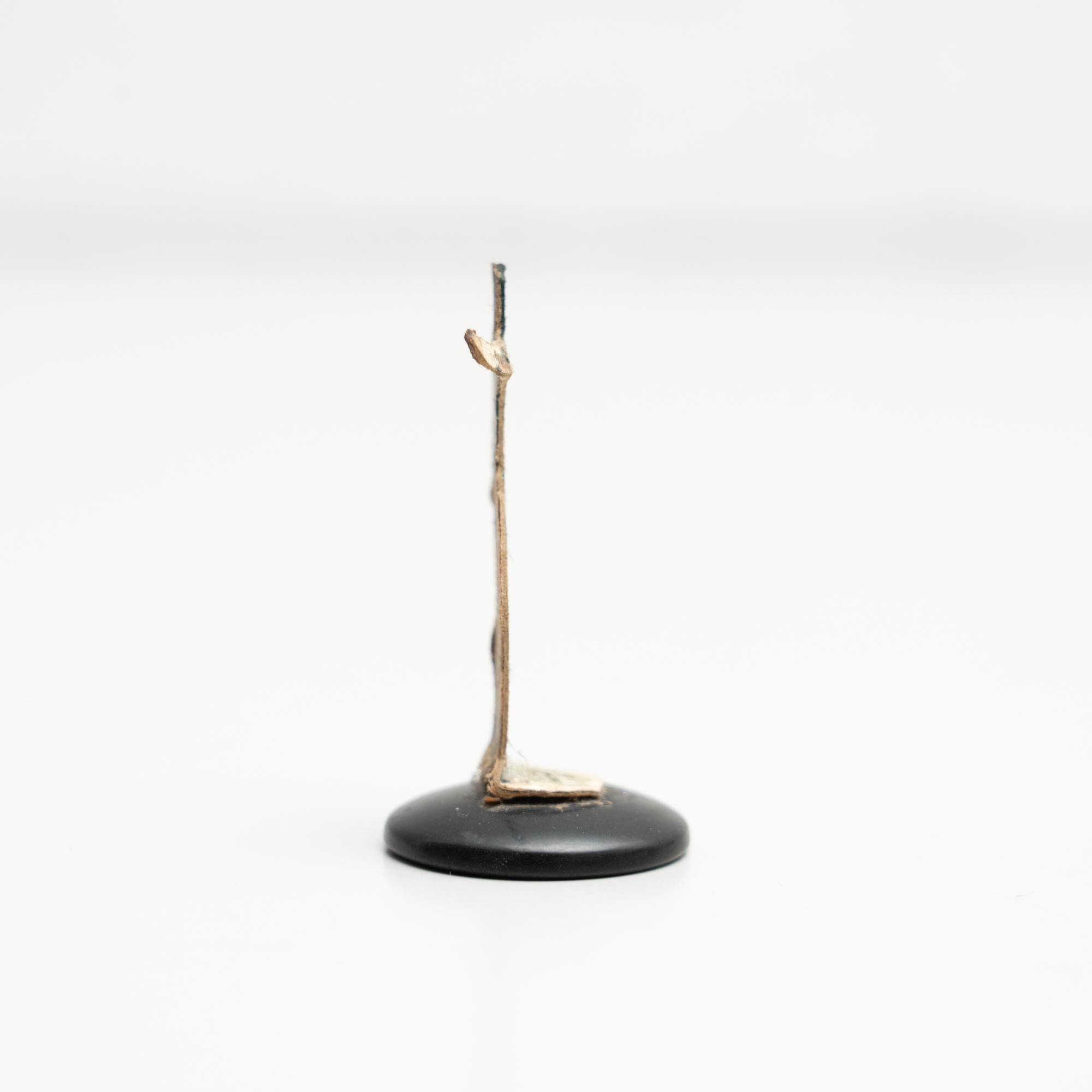 Spanish Traditional Antique Button Soccer Game Figure, circa 1950 For Sale