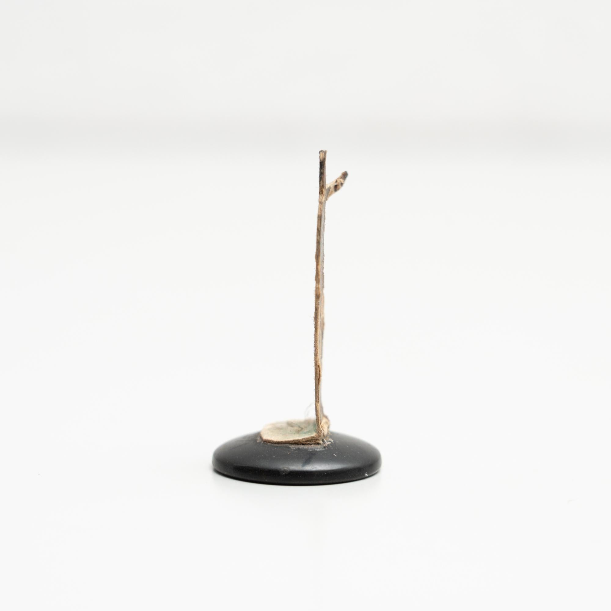 Traditional Antique Button Soccer Game Figure, circa 1950 For Sale 1