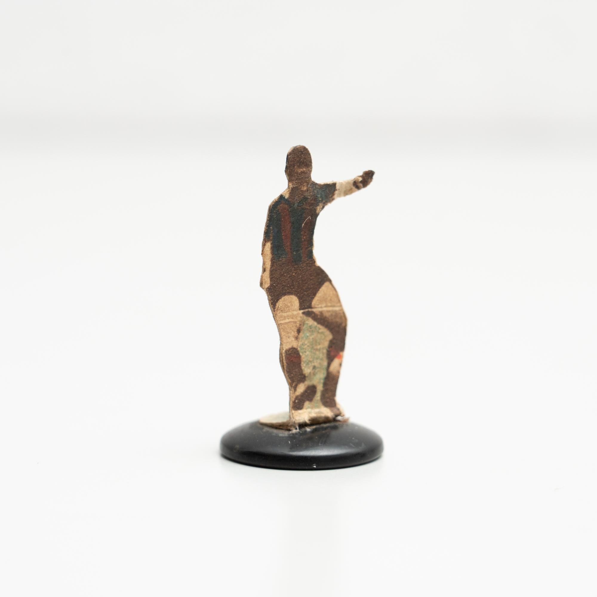 Traditional Antique Button Soccer Game Figure, circa 1950 For Sale 2