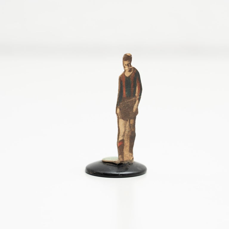 Statue Figure Button Traditional Antique Button Soccer Game Figure, circa 1950 For Sale at ...