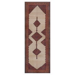 Traditioneller antiker persischer Serab-Läufer aus Wolle aus der Zeit um 1900 7'9"x19'6"