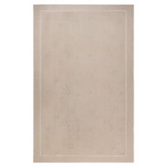 Traditional Antique-Inspired Aubusson Silk Carpet "Feuillage" By Eric Cohler