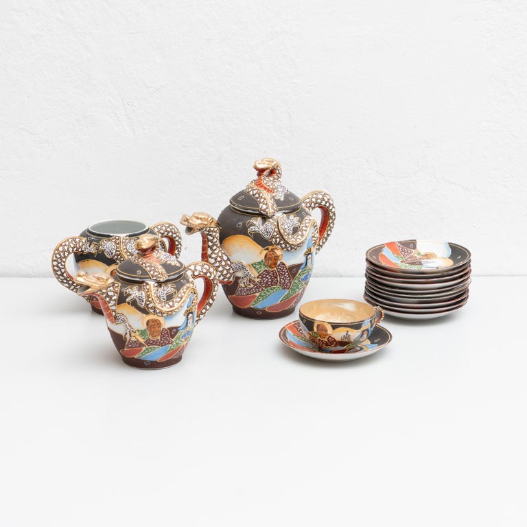 Traditional Antique Japanese Porcelain Tea Set of 23 Pieces, circa 1950 For  Sale at 1stDibs | old japanese tea set, hand painted japanese tea set,  antique japanese tea set