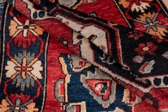 Traditional Antique Mahal with Central Floret Medallion