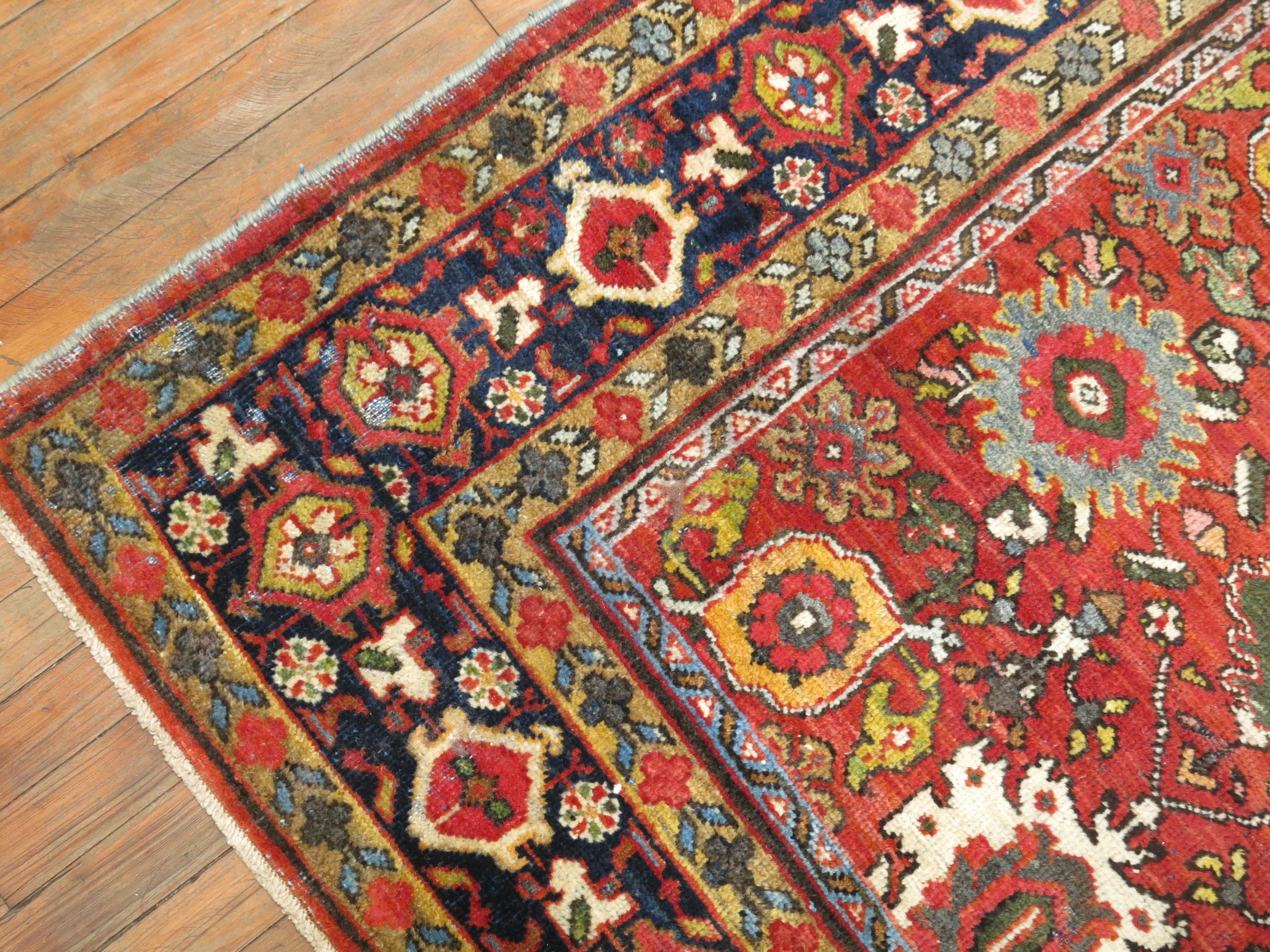 Traditional Antique Persian Mahal Carpet 3