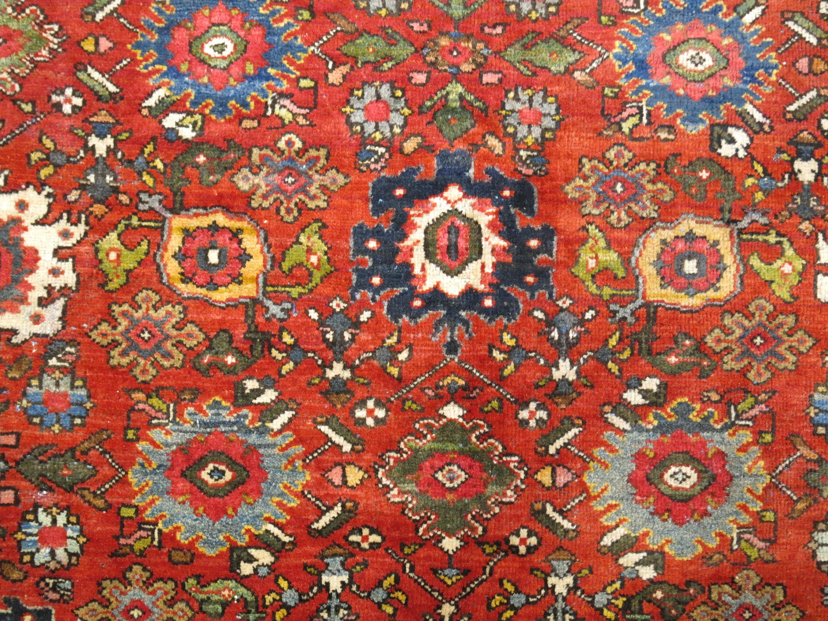 Traditional Antique Persian Mahal Carpet 4