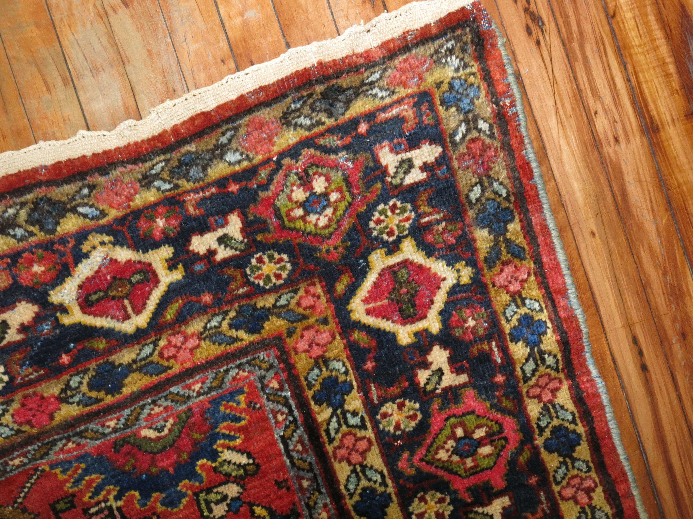Traditional Antique Persian Mahal Carpet 5