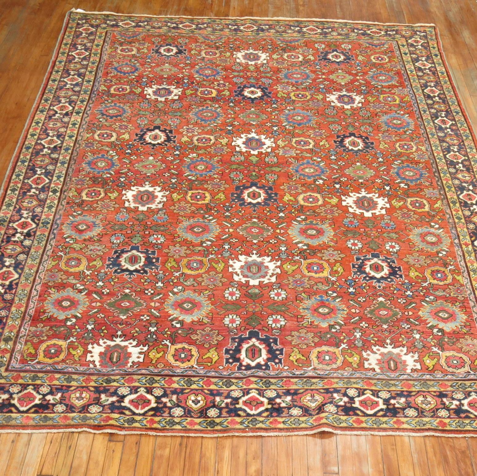Sultanabad Traditional Antique Persian Mahal Carpet