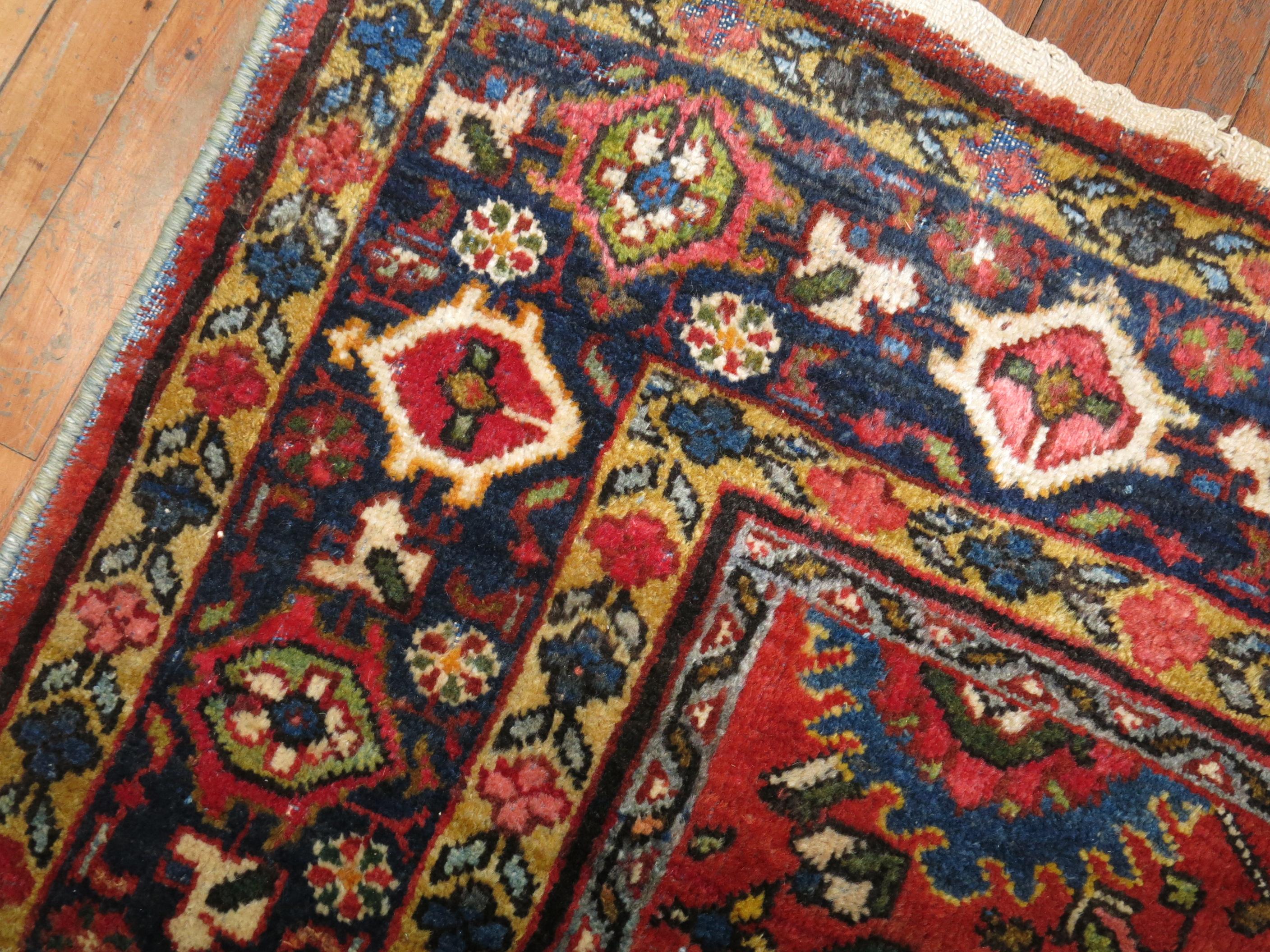 Traditional Antique Persian Mahal Carpet 1