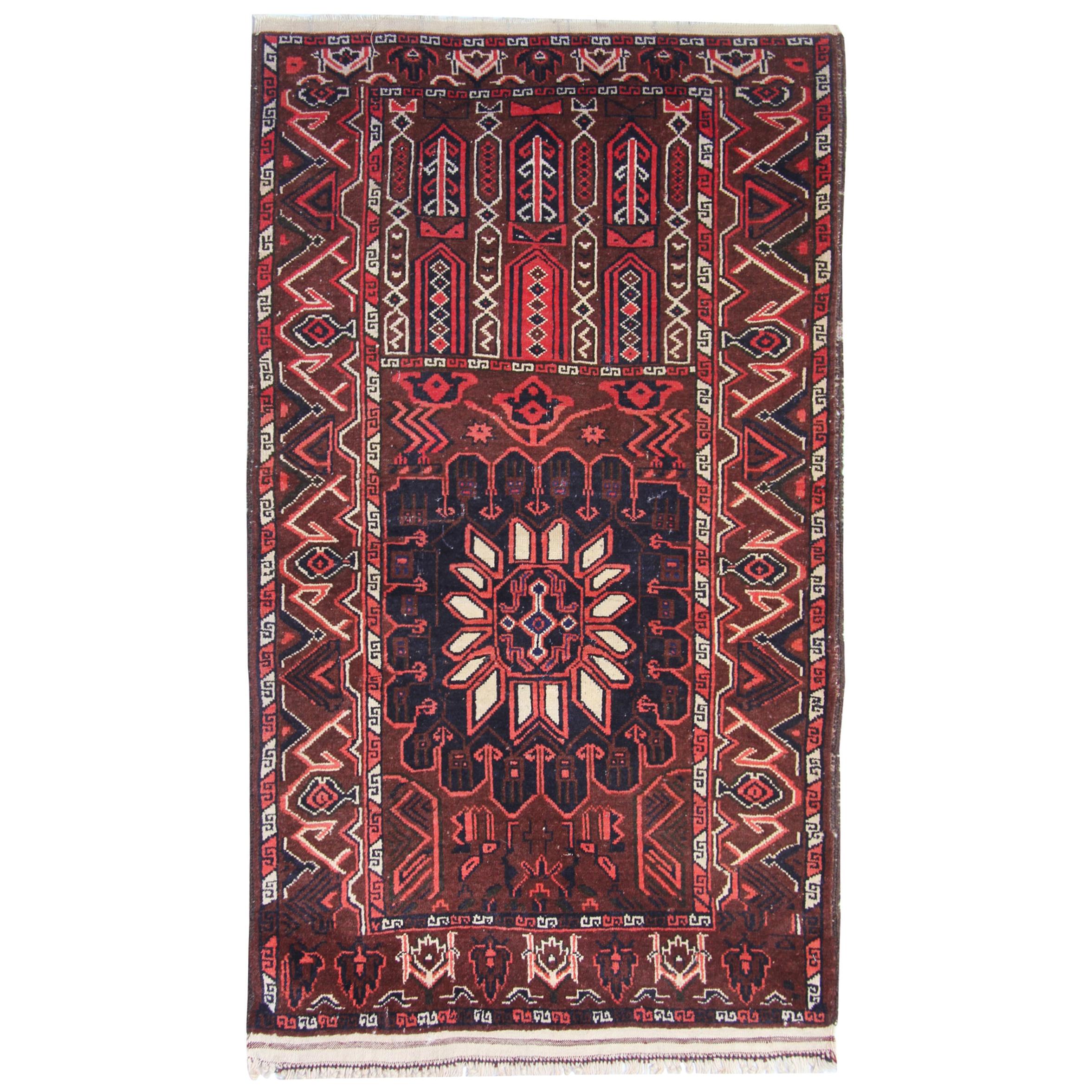 Traditional Antique Rugs Handmade Carpet Oriental Red Wool Area Rug