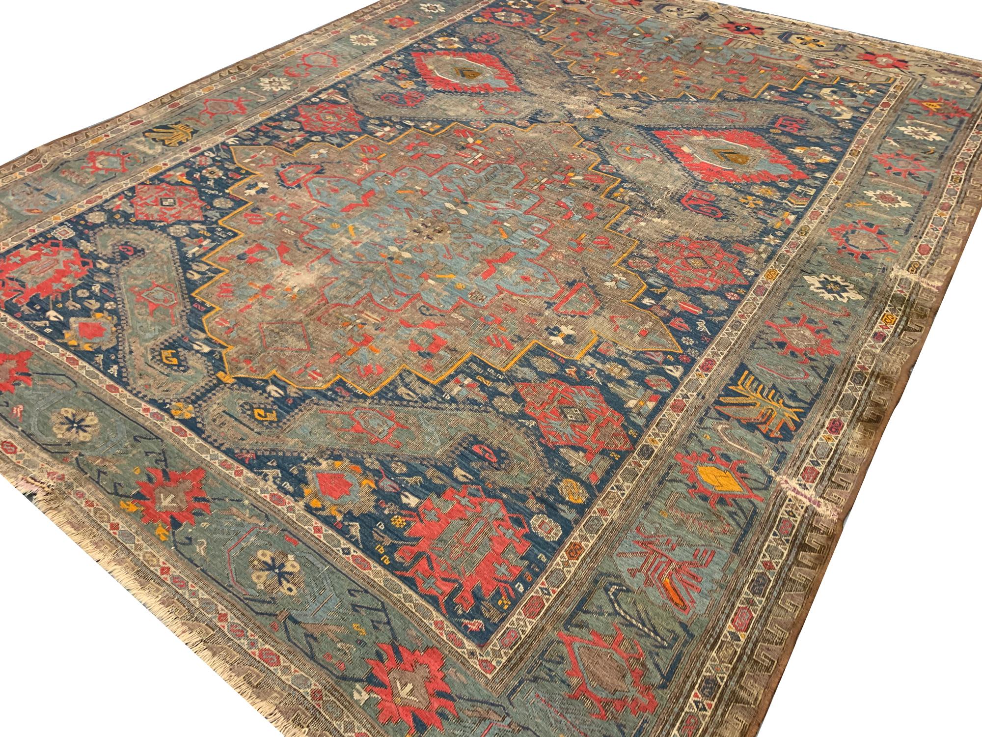 Mid-Century Modern Traditional Antique Rugs Oriental Wool Carpet Home Decor Area For Sale