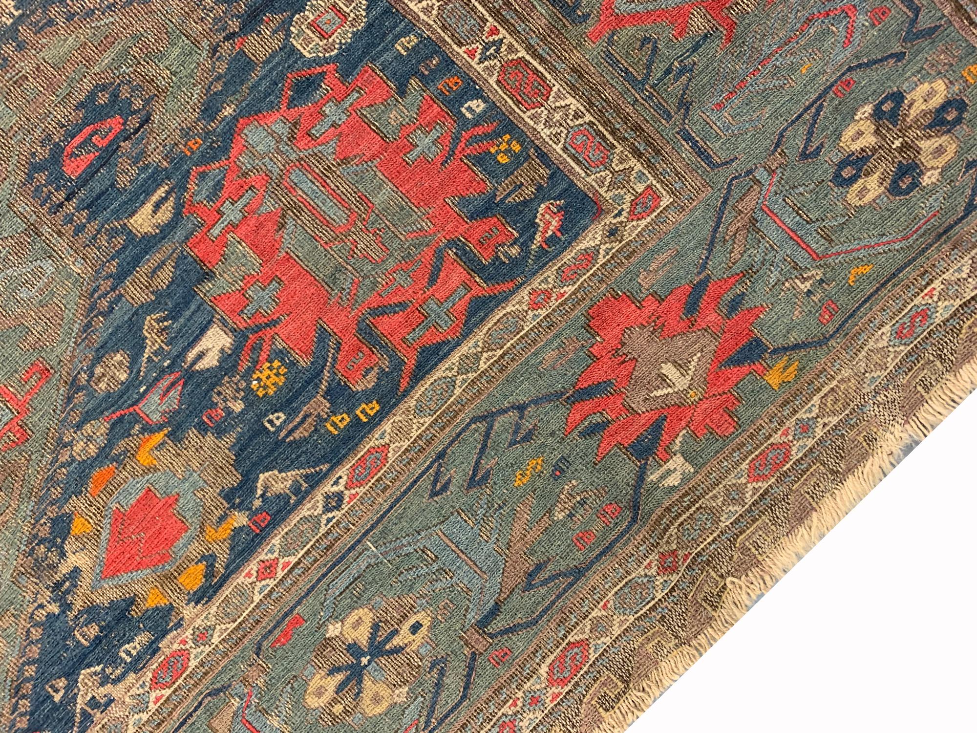 Traditional Antique Rugs Oriental Wool Carpet Home Decor Area In Excellent Condition For Sale In Hampshire, GB