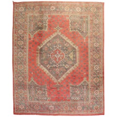 Traditional Vintage Turkish Oushak Carpet, 20th Century