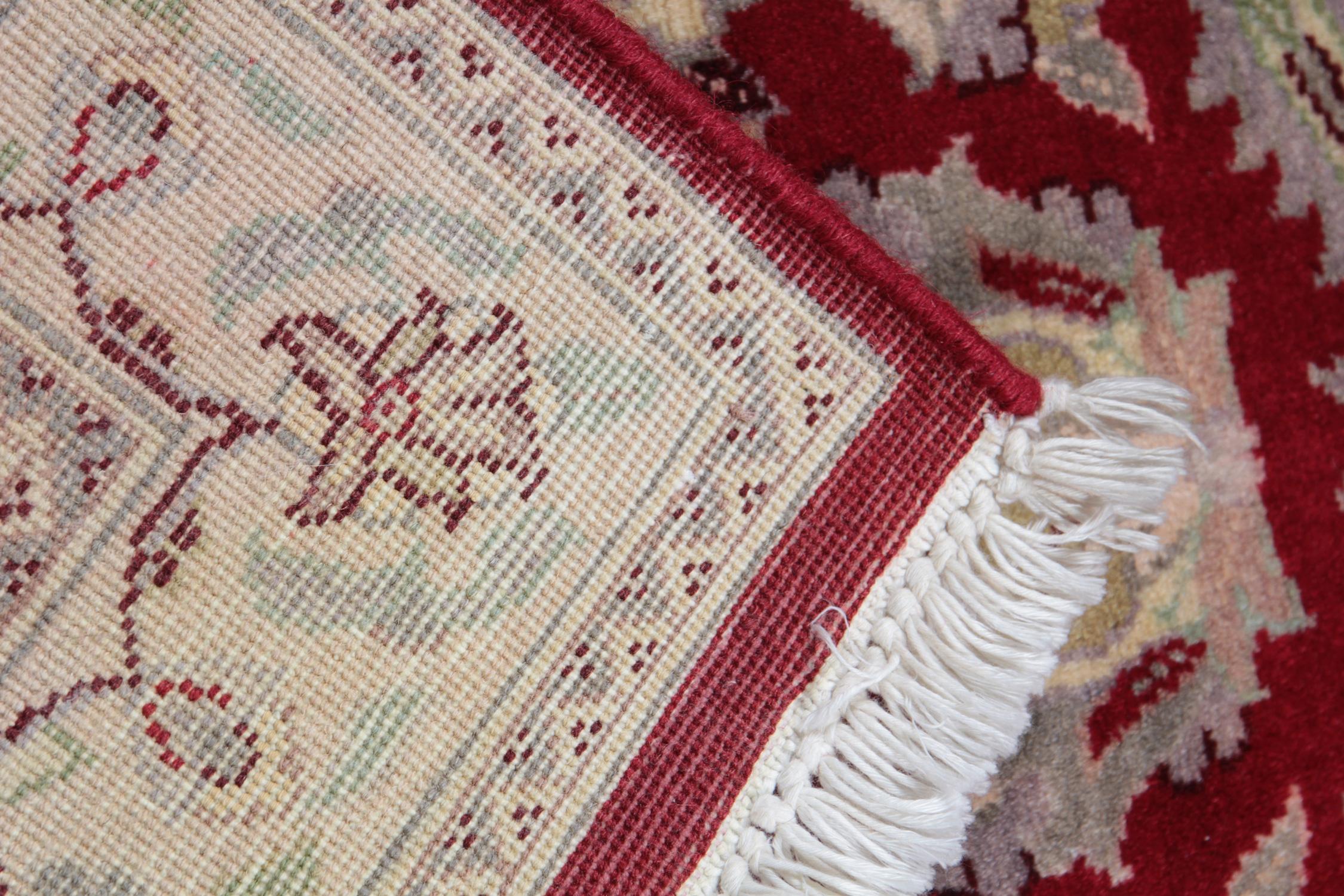 Traditionelle Teppiche im Ziegler-Stil, roter Teppich, Bodenteppiche im Angebot  (Handgefertigt) im Angebot