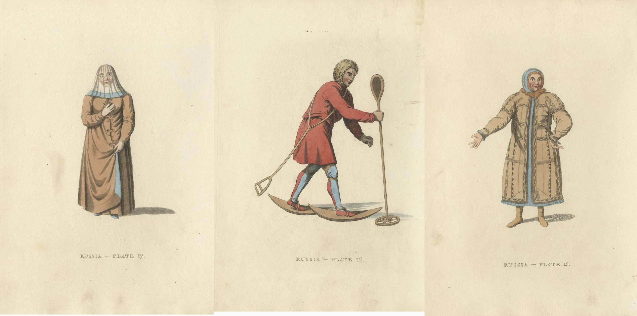 These original antique images are hand-colored and from the publication 