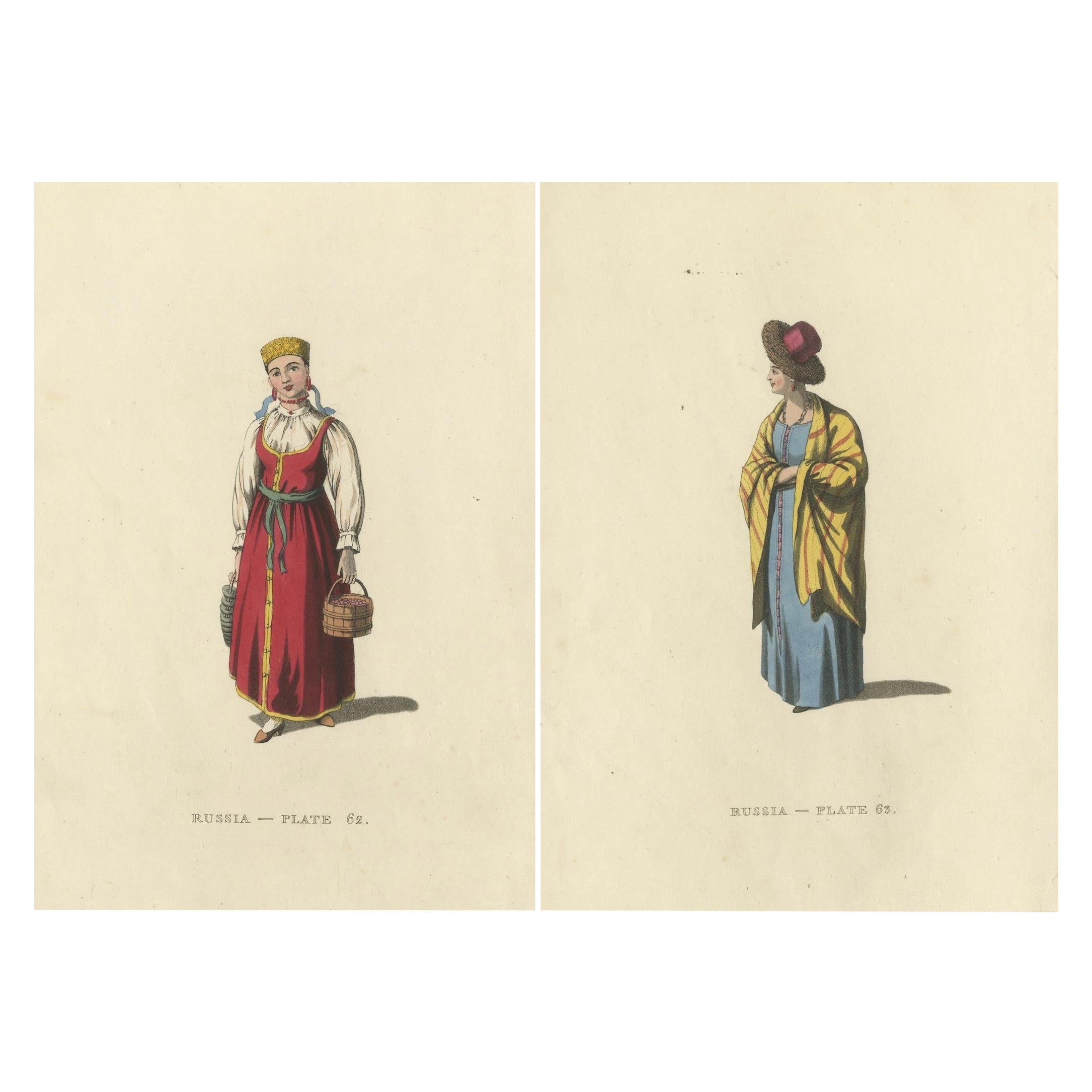 Traditionelles Attire of Valday: Vestiges of Russian Heritage, veröffentlicht 1814