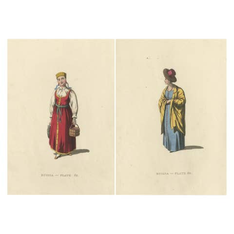 Traditional Attire of Valday: Vestiges of Russian Heritage, Published in 1814