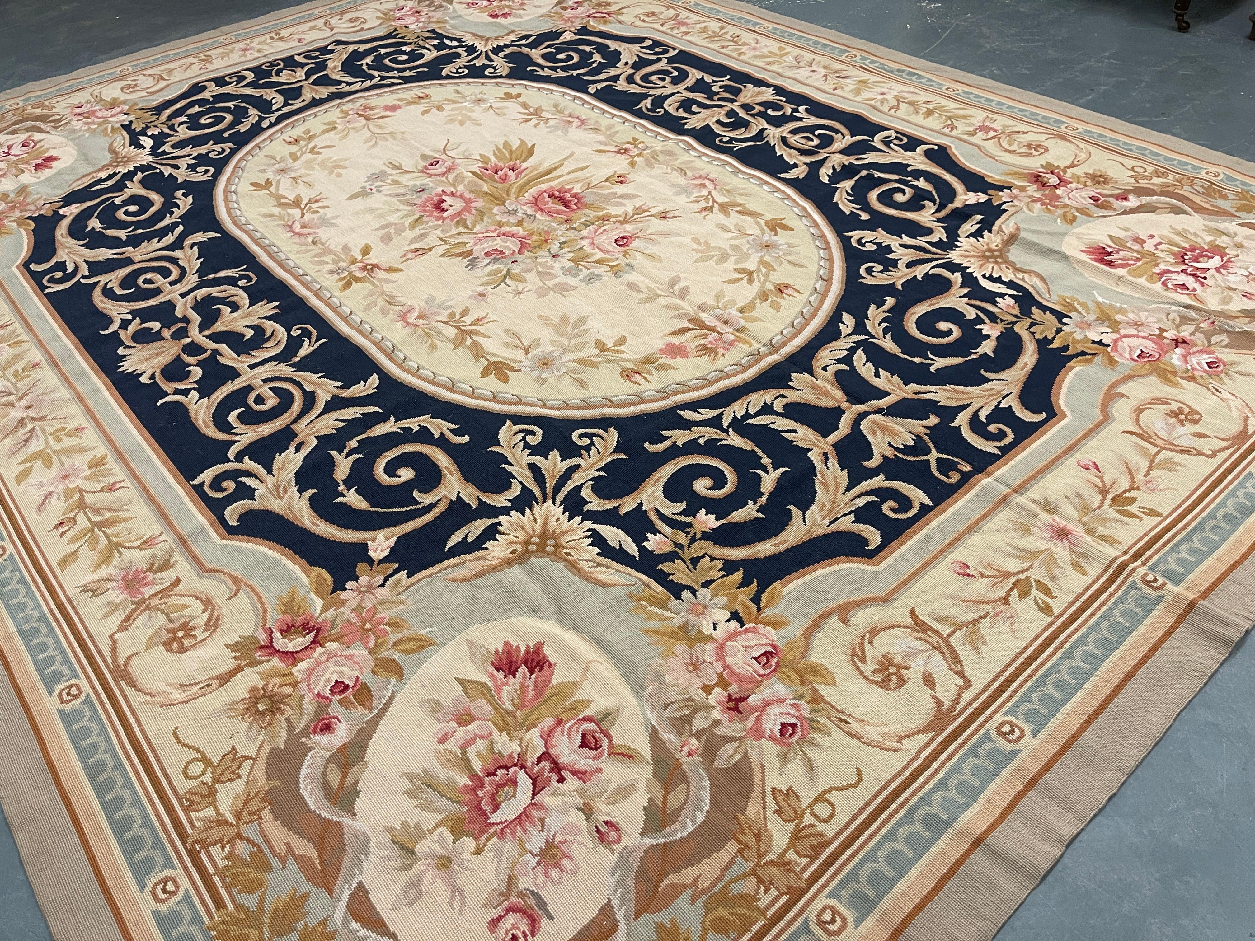 This fantastic area rug has been handwoven with a beautiful symmetrical floral design woven on an ivory blue background with cream green and ivory accents. Both the colour and design of this elegant piece make it the perfect accent rug.
This style