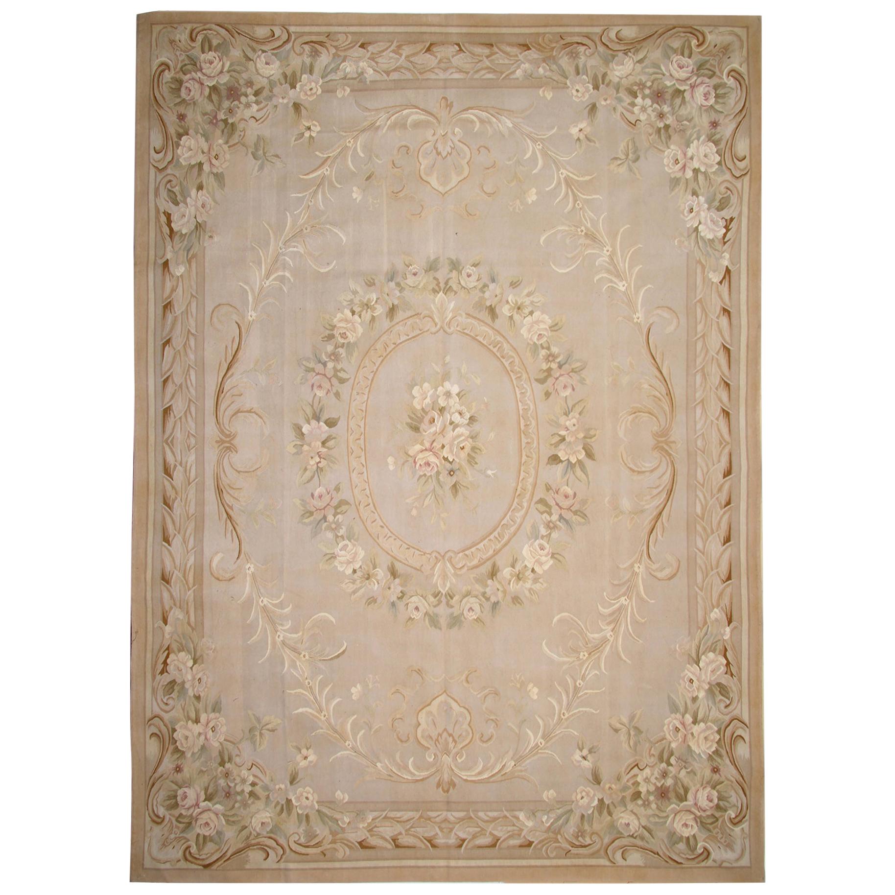 Alfombra Tradicional Estilo Aubusson Alfombra Tapiz Tejida a Mano Lana