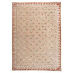 Tappeto tradizionale in stile Axminster con rose rosa