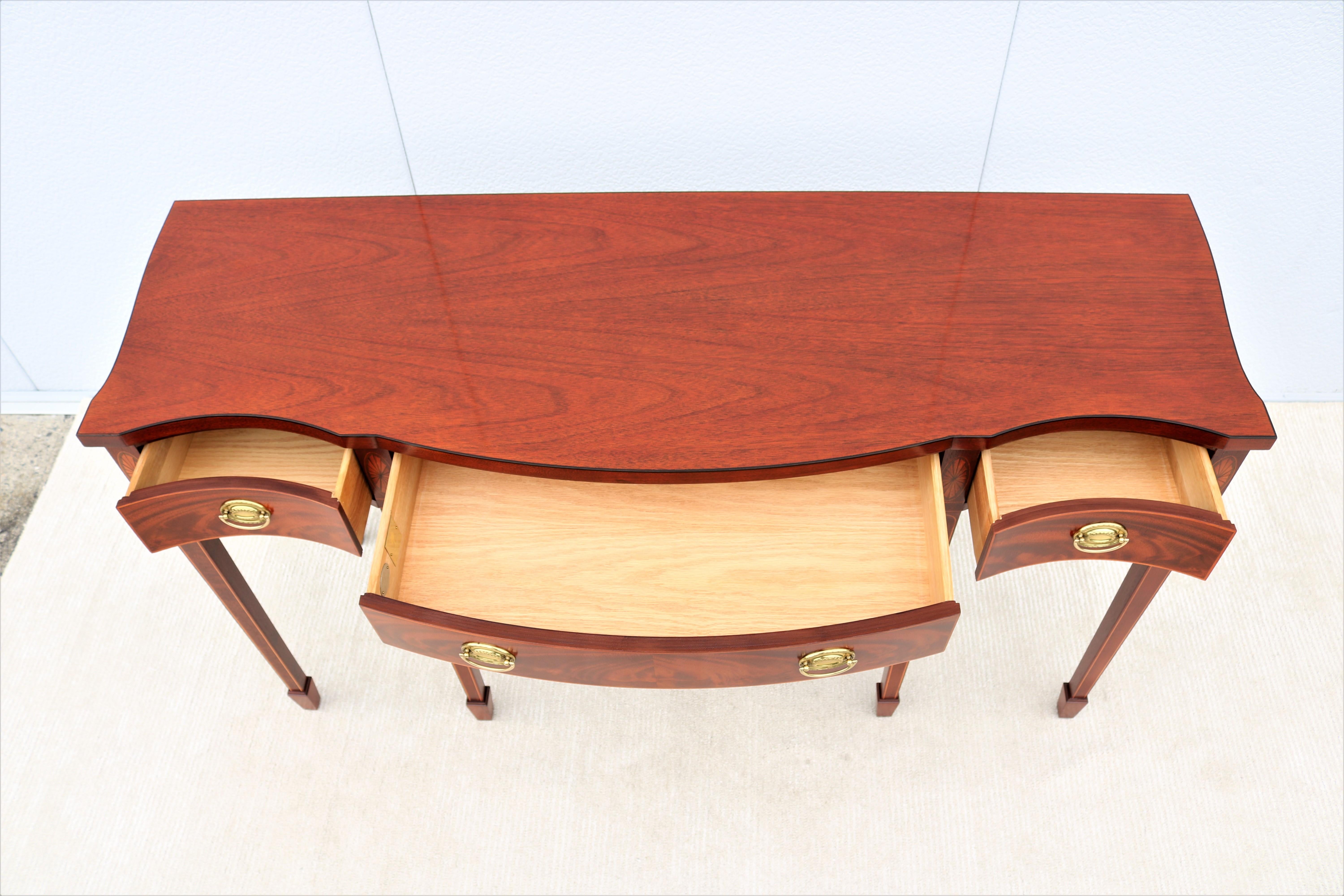 Traditional Baker Furniture Historic Charleston Mahogany Sheraton Sideboard For Sale 10